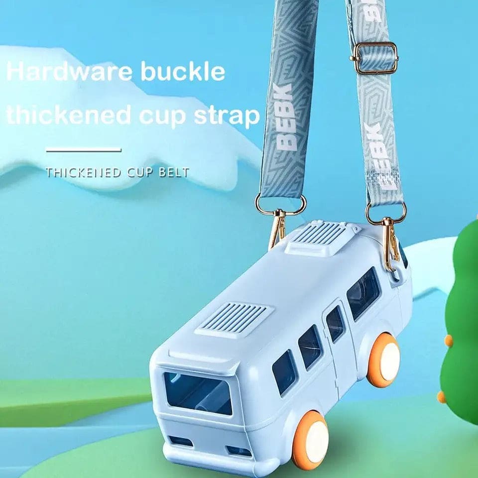 School Van Water Bottle, Summer Cute Bus Water Bottle with Strap, Toy Car Water Bottles for School Outdoor Travel, Leakproof Bus Shape Kids Small Car Straw Kettle, Portable Water Bottle for Kids, 500ml Kids Water Bottles with Straw and Shoulder Strap School Van Water Bottle, Summer Cute Bus Water Bottle with Strap, Toy Car Water Bottles for School Outdoor Travel, Leakproof Bus Shape Kids Small Car Straw Kettle, Portable Water Bottle for Kids, 500ml Kids Water Bottles with Straw and Shoulder Strap
